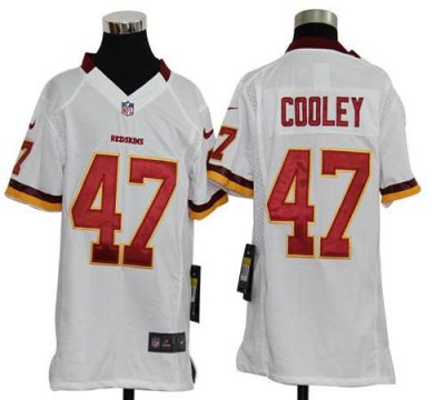 Jerseys Factory Cheap Nike Redskins #47 Chris Cooley White Youth