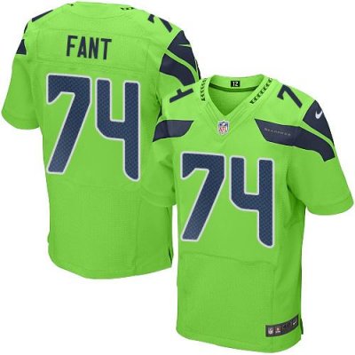 Jerseys Factory Cheap Nike Seahawks #74 George Fant Green Men's