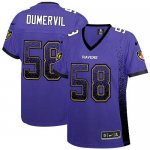 Jerseys Factory Cheap Nike Ravens #58 Elvis Dumervil Purple Team