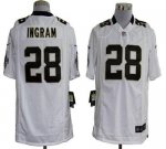 Jerseys Factory Cheap Nike Saints #28 Mark Ingram White Men's Em