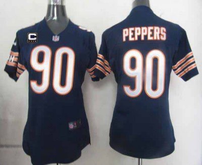 Jerseys Factory Cheap Nike Bears #90 Julius Peppers Navy Blue Te
