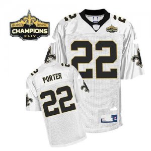 Jerseys Factory Cheap Saints #22 Tracy Porter White Super Bowl X