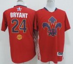 Jerseys Factory Cheap Lakers #24 Kobe Bryant Red 2014 All Star S