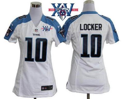 Jerseys Factory Cheap Nike Titans #10 Jake Locker White With 15t
