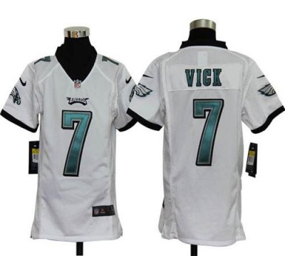 Jerseys Factory Cheap Nike Eagles #7 Michael Vick White Youth Em