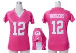 Jerseys Factory Cheap Nike Packers #12 Aaron Rodgers Pink Draft