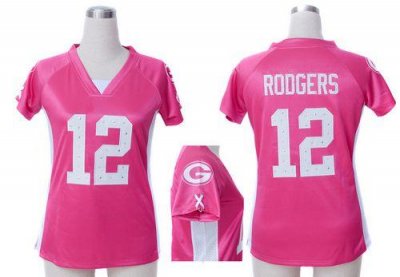 Jerseys Factory Cheap Nike Packers #12 Aaron Rodgers Pink Draft