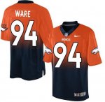 Jerseys Factory Cheap Nike Broncos #94 DeMarcus Ware Orange/Navy
