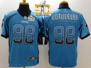 Jerseys Factory Cheap Nike Panthers #98 Star Lotulelei Blue Alte