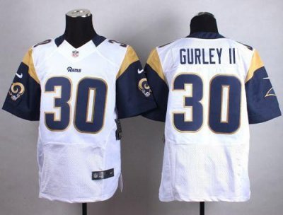 Jerseys Factory Cheap Nike Rams #30 Todd Gurley II White Men's S