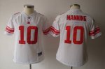 Jerseys Factory Cheap Giants #10 Eli Manning White Women's Team