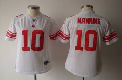 Jerseys Factory Cheap Giants #10 Eli Manning White Women's Team