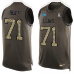 Jerseys Factory Cheap Nike Lions #71 Riley Reiff Green Men's Sti