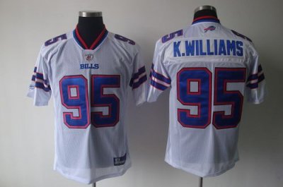 Jerseys Factory Cheap Bills #95 K.Williams White 2011 New Style