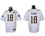 Jerseys Factory Cheap Nike Patriots #18 Matt Slater White 2016 P