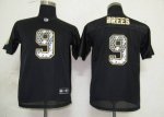 Jerseys Factory Cheap Sideline Black United Saints #9 Drew Brees
