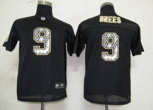 Jerseys Factory Cheap Sideline Black United Saints #9 Drew Brees