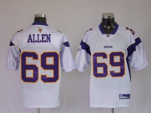 Jerseys Factory Cheap Vikings #69 Jared Allen White Stitched NFL