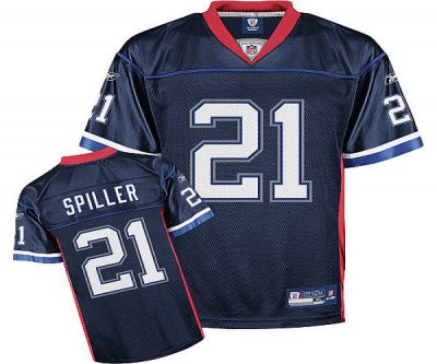 Jerseys Factory Cheap Bills #21 C.J. Spiller Dark Blue Stitched
