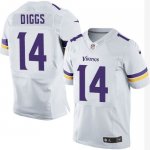 Jerseys Factory Cheap Nike Vikings #14 Stefon Diggs White Men's