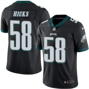 Jerseys Factory Cheap Nike Eagles #58 Jordan Hicks Black Men's S