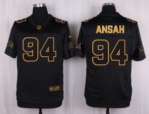 Jerseys Factory Cheap Nike Lions #94 Ziggy Ansah Black Men's Sti