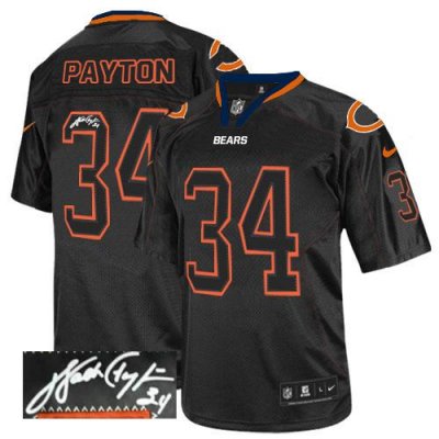 Jerseys Factory Cheap Nike Bears #34 Walter Payton Lights Out Bl