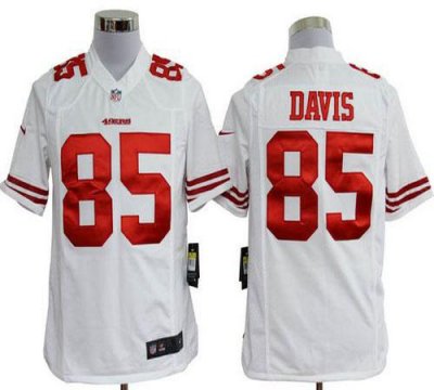 Jerseys Factory Cheap Nike 49ers #85 Vernon Davis White Men's Em