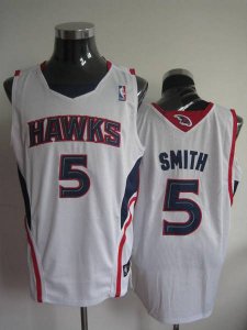 Jerseys Factory Cheap Hawks #5 Josh Smith Embroidered White NBA