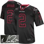 Jerseys Factory Cheap Nike Falcons #2 Matt Ryan Lights Out Black