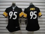 Jerseys Factory Cheap Nike Steelers #95 Jarvis Jones Black Team