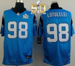 Jerseys Factory Cheap Nike Panthers #98 Star Lotulelei Blue Alte
