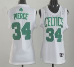 Jerseys Factory Cheap Celtics #34 Paul Pierce White Women Fashio