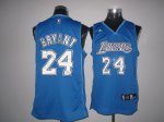 Jerseys Factory Cheap Lakers #24 Kobe Bryant Blue Swingman Stitc