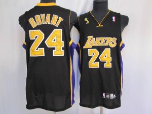 Jerseys Factory Cheap Lakers #24 Kobe Bryant Embroidered Black G