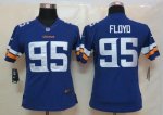 Jerseys Factory Cheap Nike Vikings #95 Sharrif Floyd Purple Team