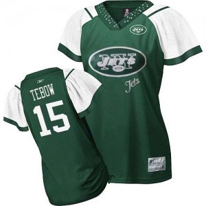 Jerseys Factory Cheap Jets #15 Tim Tebow Green 2011 Women's Fiel