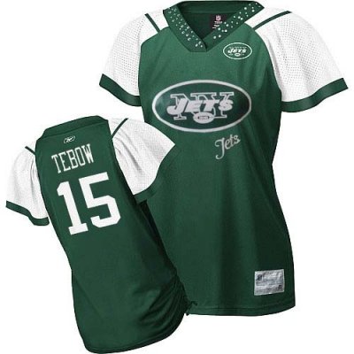 Jerseys Factory Cheap Jets #15 Tim Tebow Green 2011 Women's Fiel