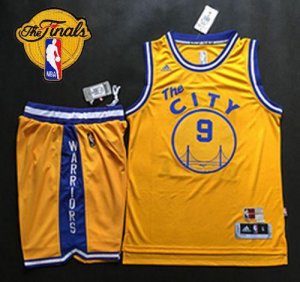 Jerseys Factory Cheap Warriors #9 Andre Iguodala Gold Throwback
