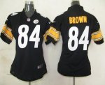Jerseys Factory Cheap Nike Steelers #84 Antonio Brown Black Team
