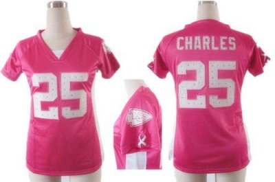 Jerseys Factory Cheap Nike Chiefs #25 Jamaal Charles Pink Draft
