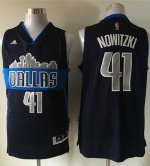 Jerseys Factory Cheap Mavericks #41 Dirk Nowitzki Navy Blue The