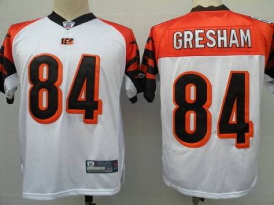 Jerseys Factory Cheap Bengals #84 Jermaine Gresham White Stitche