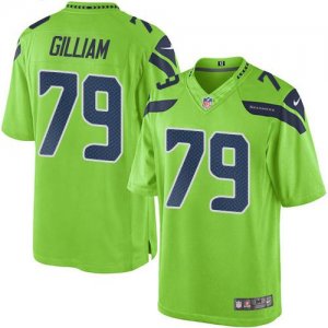 Jerseys Factory Cheap Nike Seahawks #79 Garry Gilliam Green Men'
