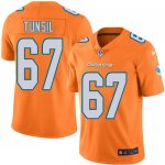 Jerseys Factory Cheap Nike Dolphins #67 Laremy Tunsil Orange Men