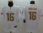 Jerseys Factory Cheap Nike 49ers #16 Joe Montana White Men's Sti