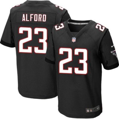 Jerseys Factory Cheap Nike Falcons #23 Robert Alford Black Alter