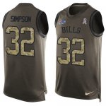 Jerseys Factory Cheap Nike Bills #32 O. J. Simpson Green Men's S