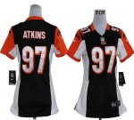 Jerseys Factory Cheap Nike Bengals #97 Geno Atkins Black Team Co
