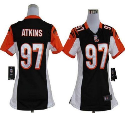 Jerseys Factory Cheap Nike Bengals #97 Geno Atkins Black Team Co
